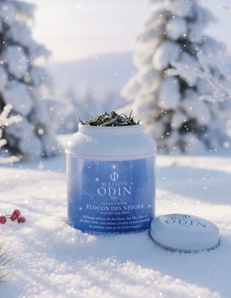 Collection de Noël Thé d'hiver - Flocon des neiges à 17,50&nbsp;€ chez Maison ODIN L'excellence du thé à la Française